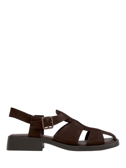 Camper Dana Suede Gladiator Sandals, Brown, Brown