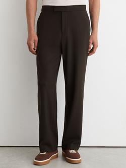 Reiss Found Straight Trousers, Brown, Brown