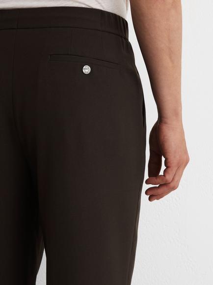 Reiss Found Straight Trousers, Brown - view 2, Brown