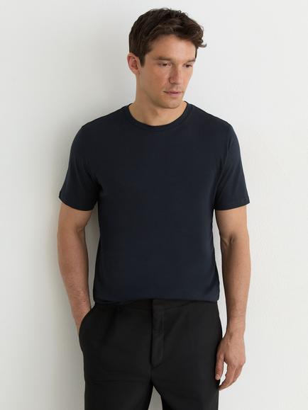 Reiss Cotton Crew Neck T-Shirt, Pack of 3, White/Navy/Black, White/Navy/Black