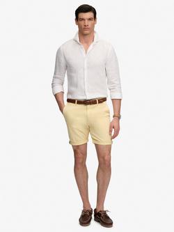 Superdry Premium Regular Chino Shorts, Washed Yellow