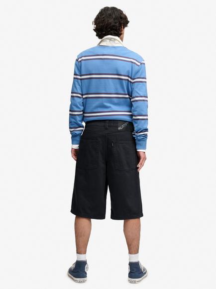 Superdry Oversized Five Pocket Twill Shorts, Eagle Black - view 2, Eagle Black