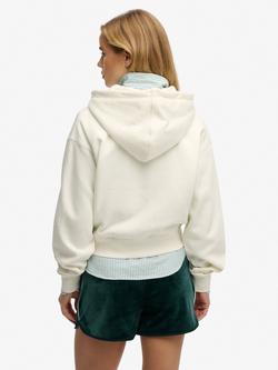 Superdry Country Club Zip Hoodie, Off White - view 2, Off White