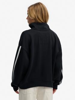 Superdry Country Club Appliqué Half Zip Jacket - view 2, Eclipse Navy