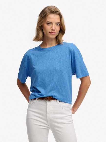 Superdry Studios Crew Neck T-Shirt, Blue Yonder