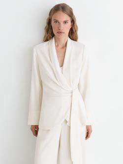 Reiss Petite Clover Tailored Blazer, White, White