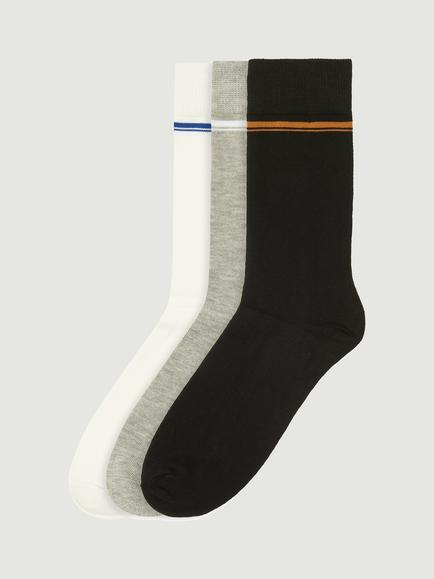 Ben Sherman Mod Stripe Socks, Pack of 3, Multi, Multi