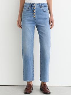 Reiss Lana Straight Leg Jeans, Light Blue, Light Blue
