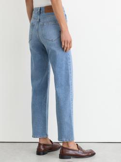 Reiss Lana Straight Leg Jeans, Light Blue - view 2, Light Blue