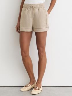 Reiss Riley Linen Shorts, Neutral