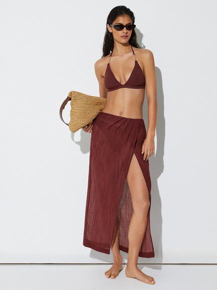 Reiss Rosa A-Line Maxi Skirt, Rhubarb Red, Rhubarb Red