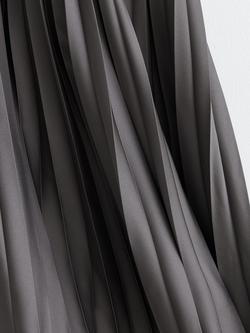 Reiss Seren A-Line Pleated Midi Skirt, Grey - view 2, Grey