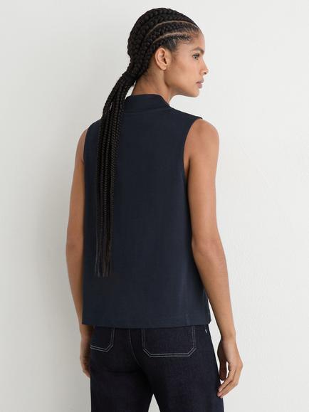 Reiss Miley V-Neck Vest, Navy - view 2, Navy