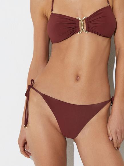 Reiss Ruby Bikini Bottoms, Rhubarb Red - view 2, Rhubarb Red