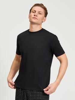 Ben Sherman Crew Neck Cotton T-Shirt, Black, Black
