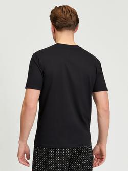 Ben Sherman Crew Neck Cotton T-Shirt, Black - view 2, Black