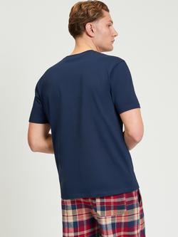 Ben Sherman Crew Neck Cotton T-Shirt, Dark Navy - view 2, Dark Navy