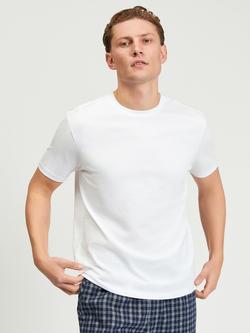 Ben Sherman Crew Neck Cotton T-Shirt, White, White