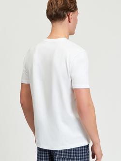 Ben Sherman Crew Neck Cotton T-Shirt, White - view 2, White