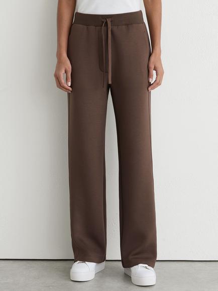 Reiss Petite Laney Relaxed Trousers, Mocha Brown, Mocha Brown