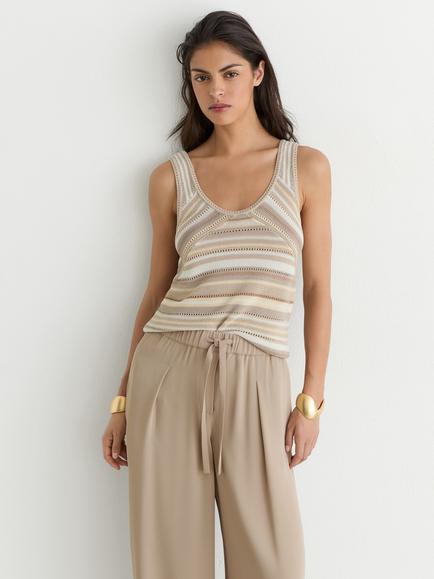 Reiss Aimee Pull On Wide Leg Trousers, Neutral - view 2, Neutral
