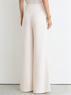 Reiss Petite Clover Tailored Wide Leg Trousers, White - view 2, White