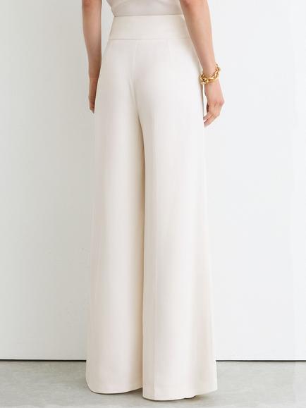 Reiss Petite Clover Tailored Wide Leg Trousers, White - view 2, White