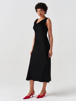 Ghost Arya Sleeveless Cowl Neck Midi Dress - view 2, Black