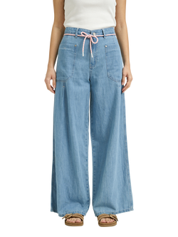 Smith & Soul High Rise Wide Leg Jeans, Light Denim, Light Denim