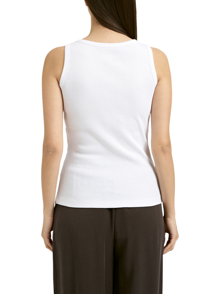 Smith & Soul Cotton Soul Studio Rib Tank Top, White - view 2, White
