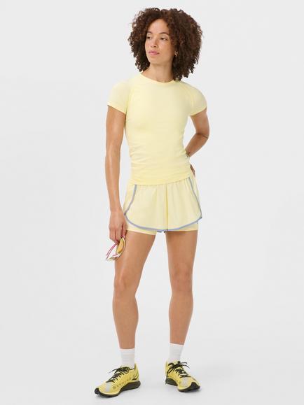 Sweaty Betty Athlete Seamless Gym T-Shirt - view 2, Butterscotch Yellow
