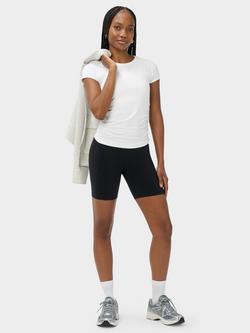 Sweaty Betty Athlete Crop Seamless Ruched T-Shirt, White - view 2, White