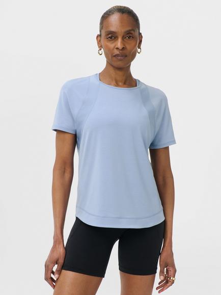 Sweaty Betty Breathe Easy Mesh T-Shirt, Lagunablue, Lagunablue