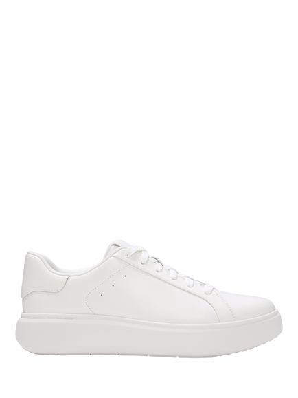 FitFlop RTG Leather Trainers, Urban White