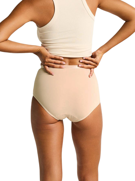 Modibodi Classic Full Period Knickers, Light Absorbency, Cashew - view 2, Cashew
