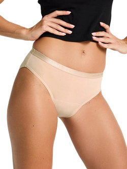 Modibodi Classic Bikini Period Briefs, Moderate Absorbency, Cashew, Cashew