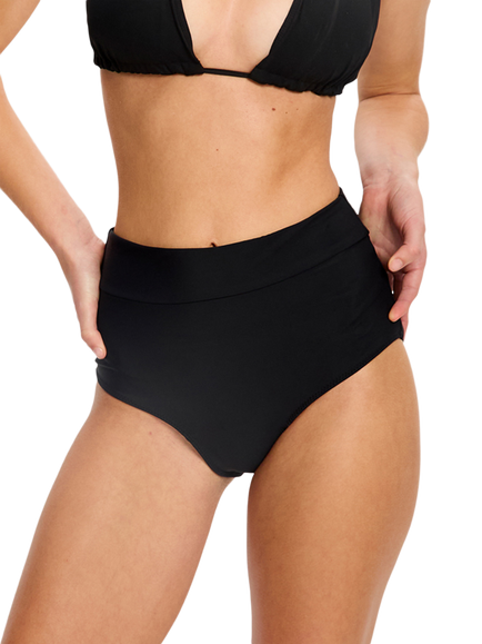 Modibodi High Waist Bikini Period Swim Briefs, Super Absorbency, Black, Black