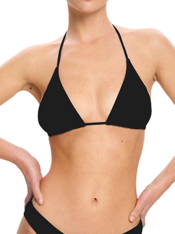 Modibodi Swimwear Triangle Bikini Top, Black, Black