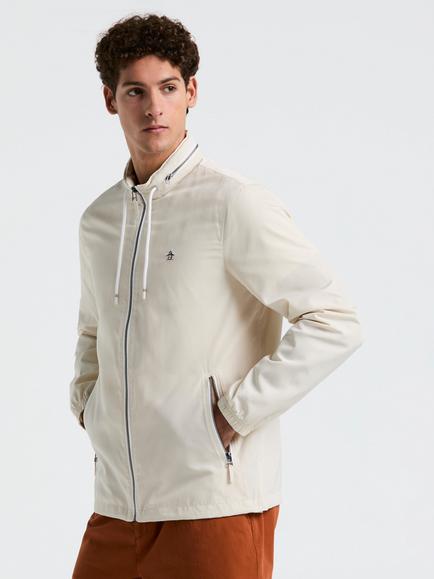 Original Penguin Ratner Zip Front Jacket, Dark Sapphire, Birch
