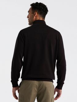 Original Penguin Cotton Blend Quarter-Zip Sweatshirt - view 2, True Black