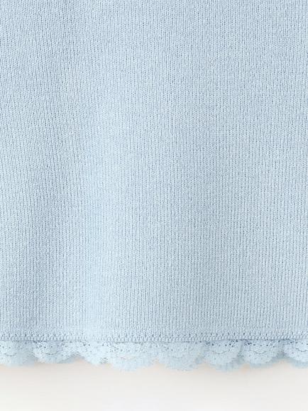 Mango Fine Knit V-Neck Cardigan, Sky Blue - view 2, Sky Blue