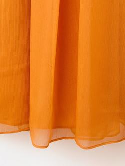 Mango V-Neck Draped Maxi Slip Dress, Orange - view 2, Orange