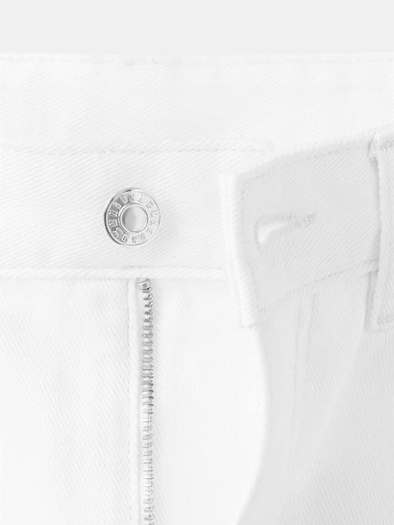 Mango Balloon Crop Loose Fit Jeans, White - view 2, White