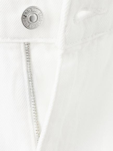 Mango Mid Rise Wide Leg Jeans, White - view 2, White