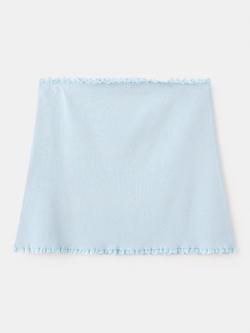 Mango Mid-Rise A-Line Mini Skirt, Sky Blue, Sky Blue