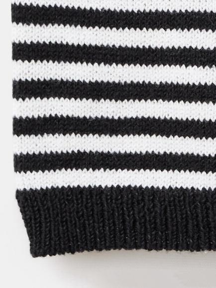 Mango Cotton Blend Cropped Jersey Top, Black - view 2, Black