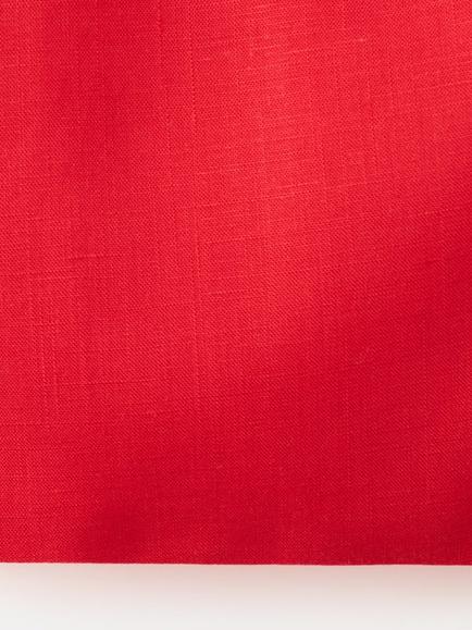 Mango Linen Blend Crop Top, Red - view 2, Red