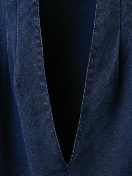 Mango Sleeveless Top, Dark Blue - view 2, Dark Blue