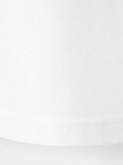 Mango Cotton V-Neck T-Shirt, White - view 2, White