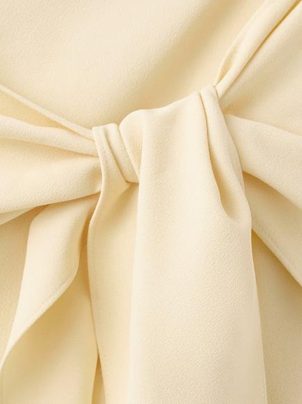 Mango High Waisted Tie Sash Detail Shorts - view 2, Pastel Yellow